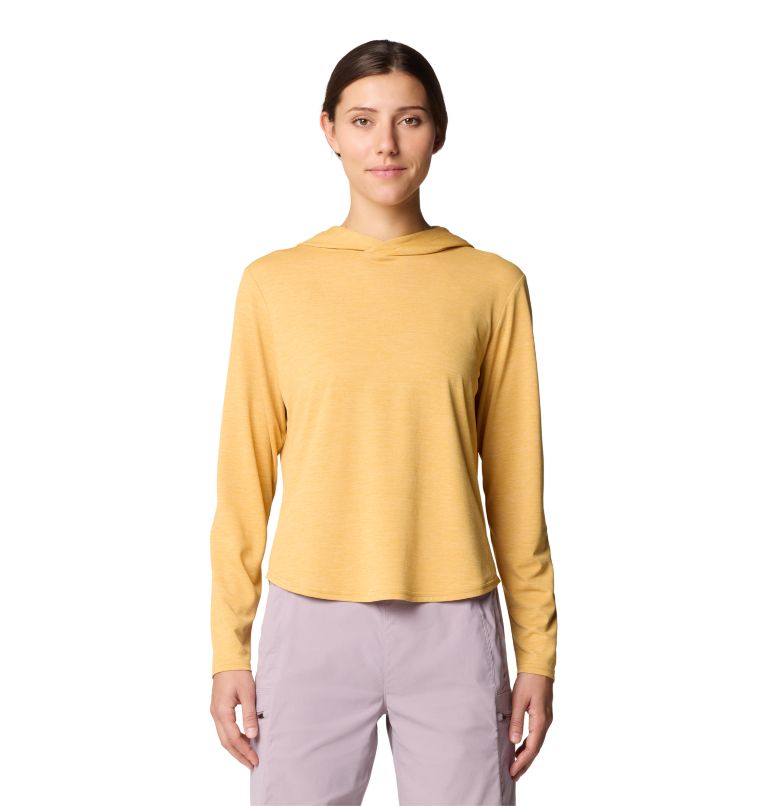 Women's Sunblocker Long Sleeve Hoody | 748 | XL, Color: Sundown Gold Heather, image 1