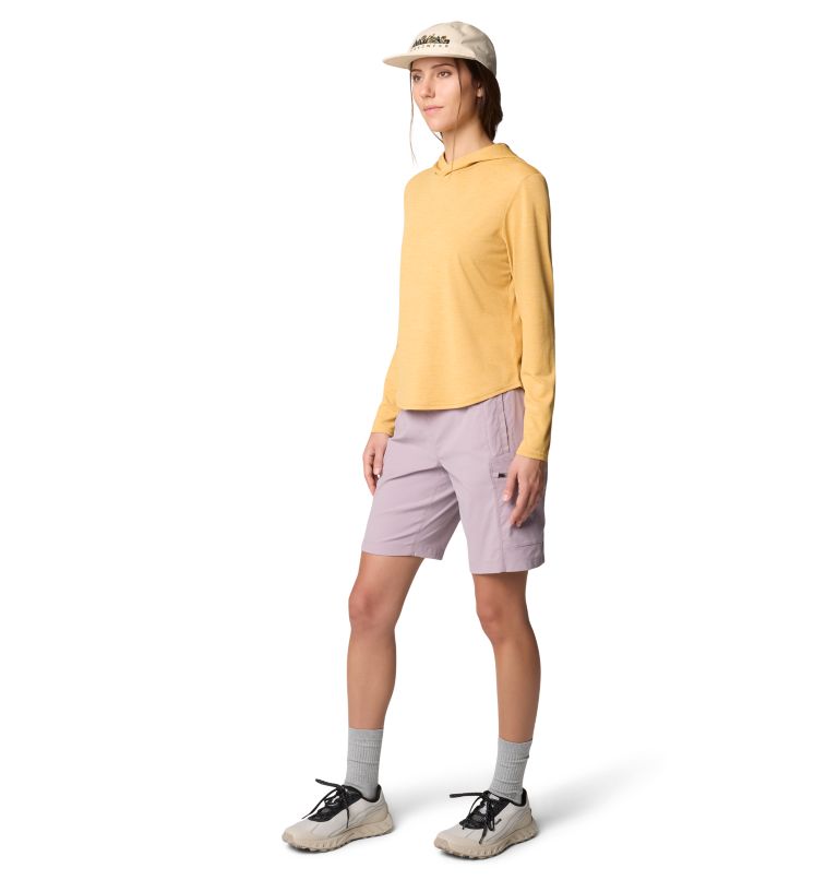 Women's Sunblocker Long Sleeve Hoody | 748 | XL, Color: Sundown Gold Heather, image 2