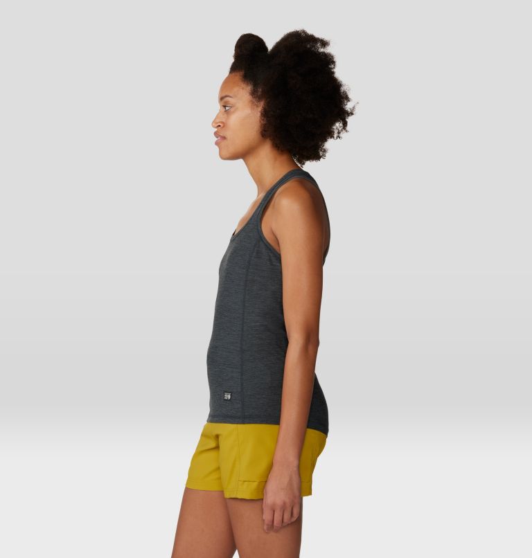 Women's Chillaction Tank, Color: Black Heather, image 3
