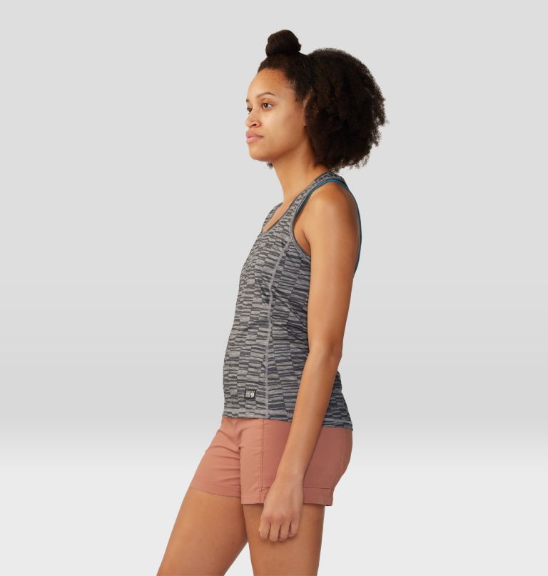 Women's Chillaction Tank, Color: Ashen Sediment Check Print, image 3