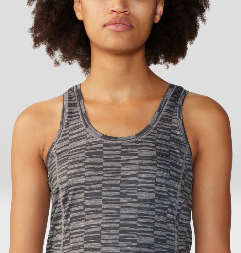 Women's Chillaction Tank, Color: Ashen Sediment Check Print, image 4