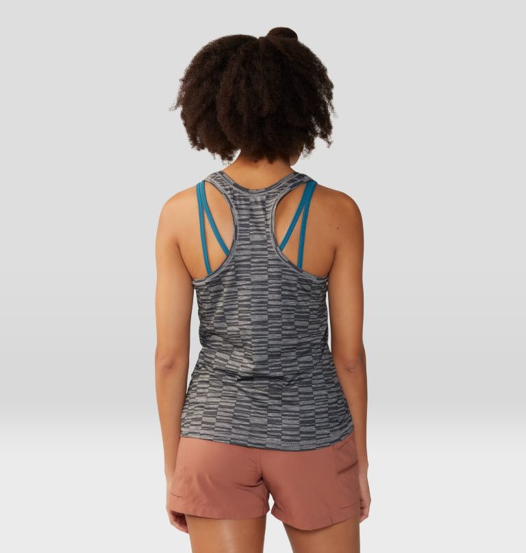 Women's Chillaction Tank, Color: Ashen Sediment Check Print, image 2