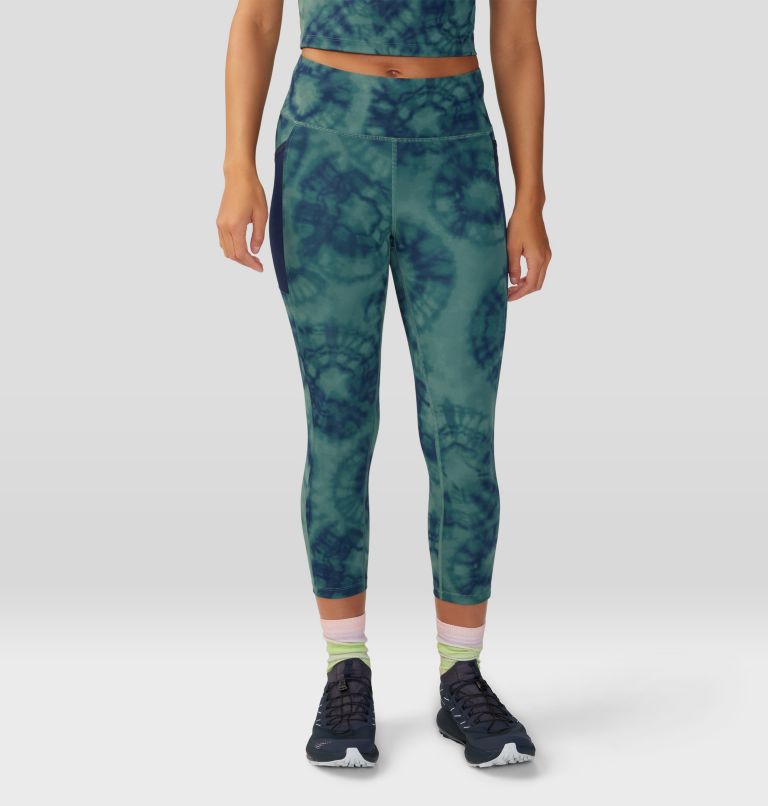 Lands' End Women's Active Crop Yoga Pants - Large - Forest Moss Camo Tie  Dye : Target