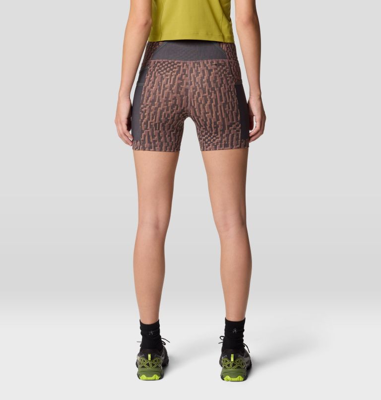 Women's Yuba Trail Short, Color: Warm Ash Digidaze Print, image 3