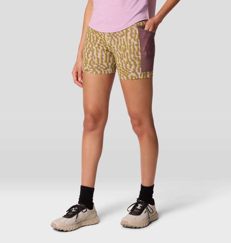 Women's Yuba Trail Short, Color: Light Mystic Digidaze Print, image 8