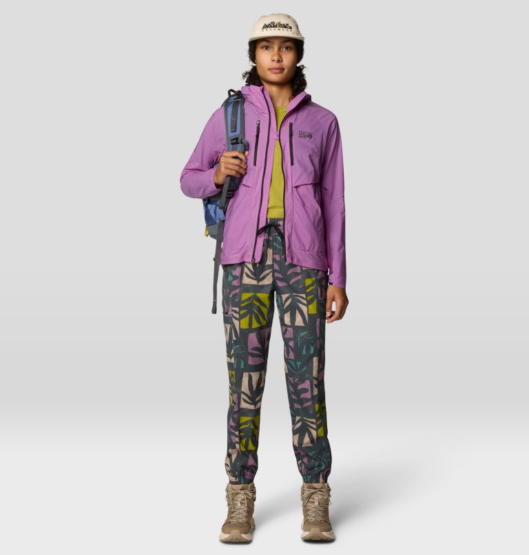 Women's Trail Sender Pant, Color: Volcanic Meadows Print, image 2