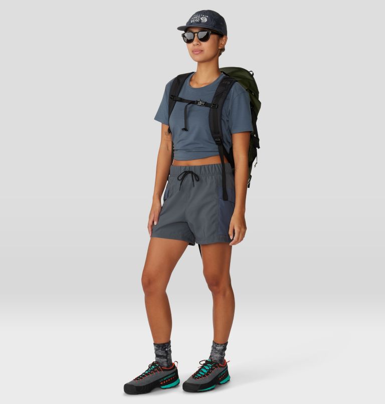 Women's Trail Sender Short, Color: Volcanic, image 9