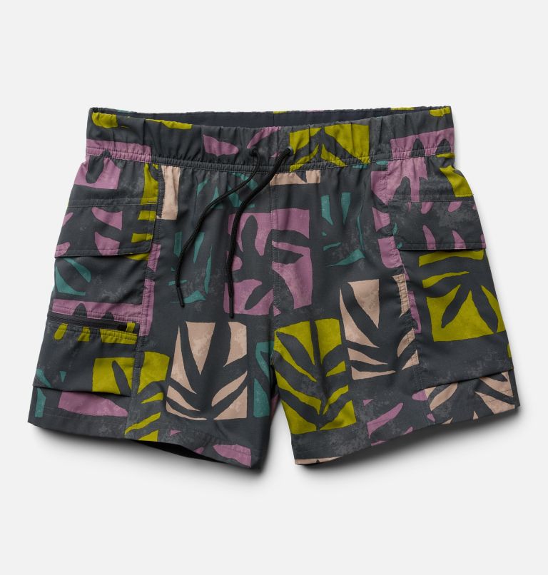 Women's Trail Sender Short, Color: Volcanic Meadows Print, image 3