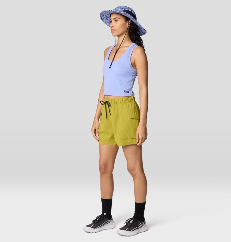 Women's Trail Sender Short, Color: Moon Moss, image 2