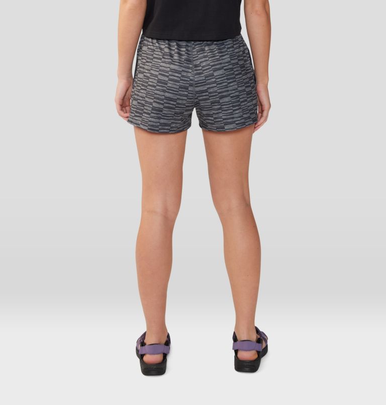 Women's Chillaction Short, Color: Ashen Sediment Check Print, image 2
