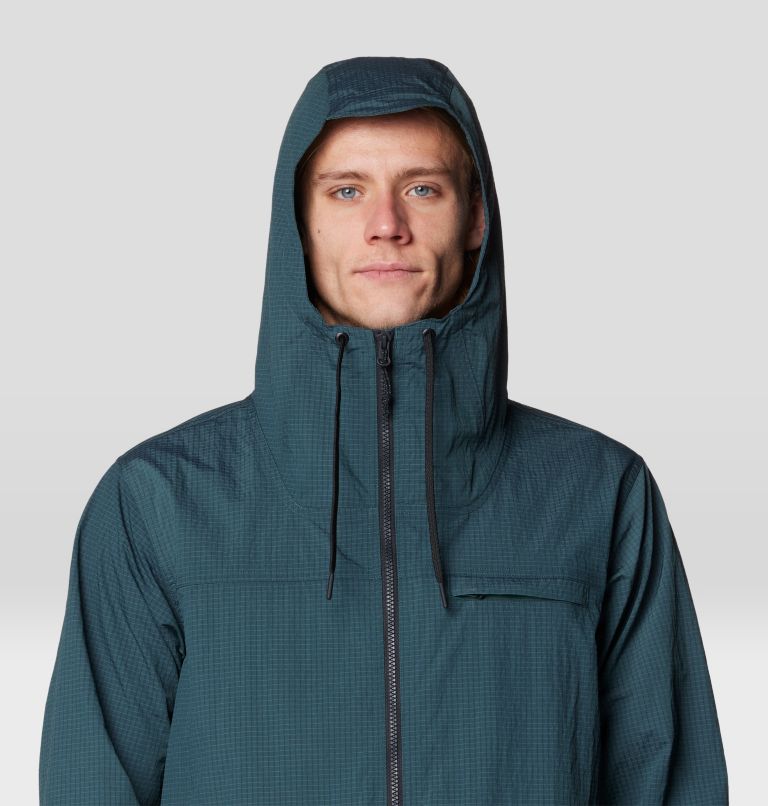 Men's Stryder Full Zip, Color: Blue Pine Ripstop, image 4