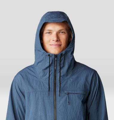 Men's Stryder Full Zip, Color: Moon Blue Ripstop, image 12
