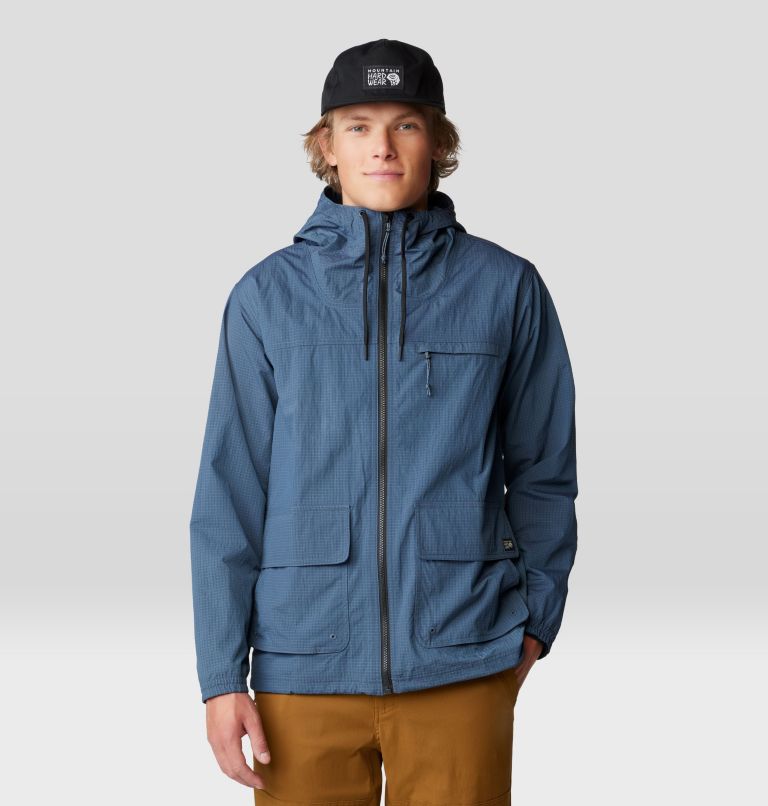 Men's Stryder Full Zip, Color: Moon Blue Ripstop, image 6