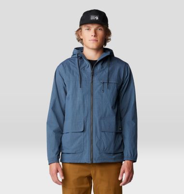 Men's Stryder Full Zip, Color: Moon Blue Ripstop, image 9