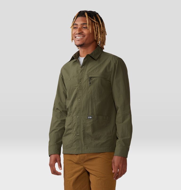 Men's Stryder Long Sleeve Shirt, Color: Dark Pine, image 6