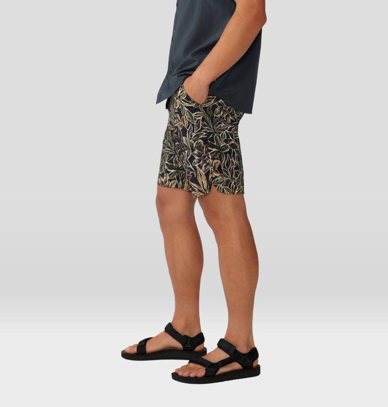 Men's Trail Sender Short, Color: Black Floral Print, image 4