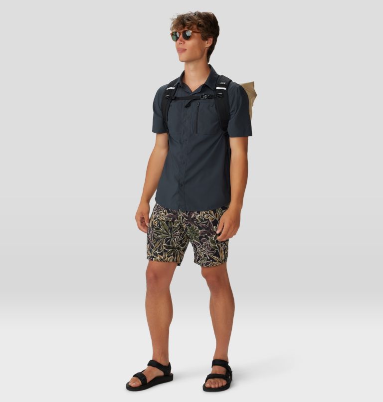 Men's Trail Sender Short, Color: Black Floral Print, image 8