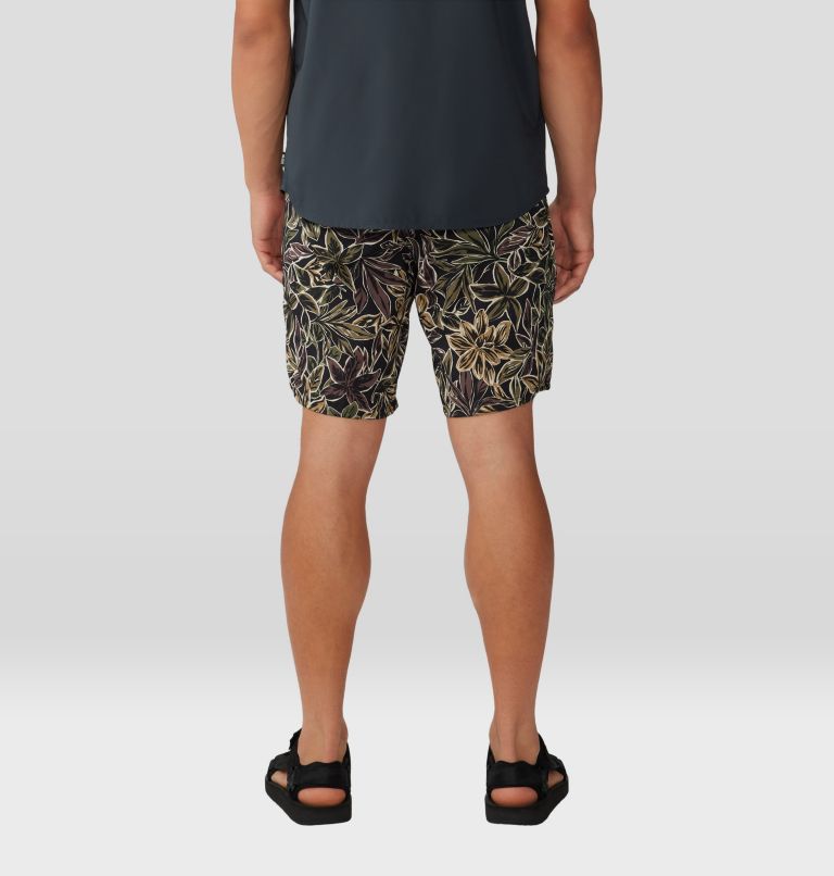 Men's Trail Sender Short, Color: Black Floral Print, image 3