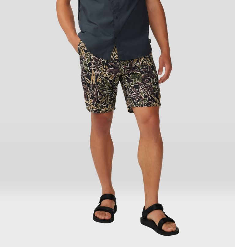 Men's Trail Sender Short, Color: Black Floral Print, image 1
