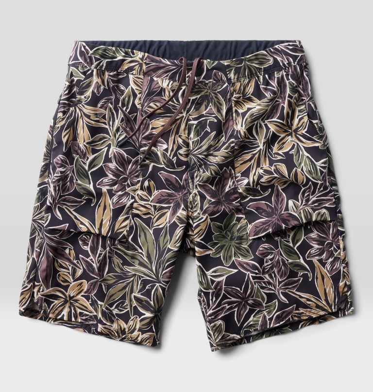 Men's Trail Sender Short, Color: Black Floral Print, image 2