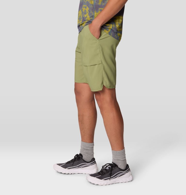 Men's Trail Sender Short, Color: Light Cactus, image 5