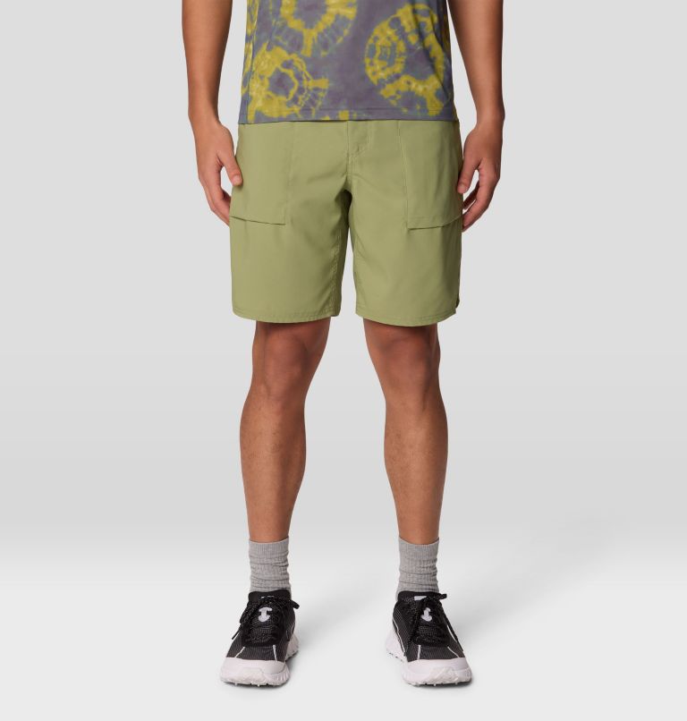 Men's Trail Sender Short, Color: Light Cactus, image 1