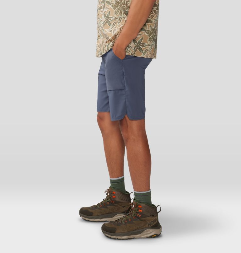 Men's Trail Sender Short, Color: Blue Slate, Dark Storm, image 4