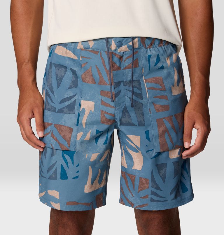 Men's Trail Sender Short, Color: Adriatic Blue Meadows Print, image 6