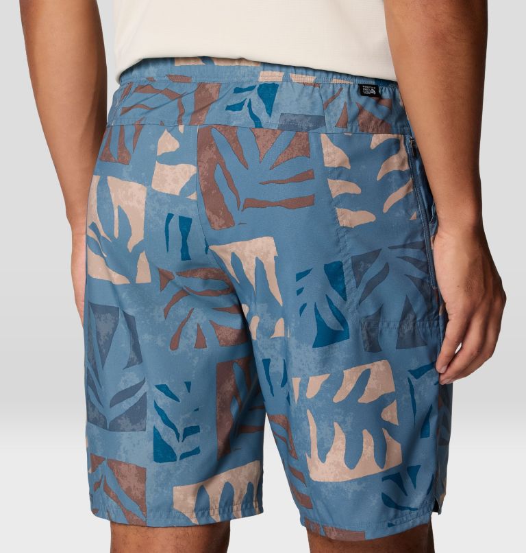 Men's Trail Sender Short, Color: Adriatic Blue Meadows Print, image 7