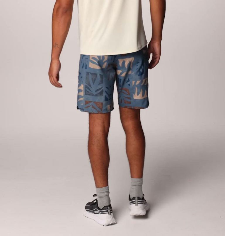 Men's Trail Sender Short, Color: Adriatic Blue Meadows Print