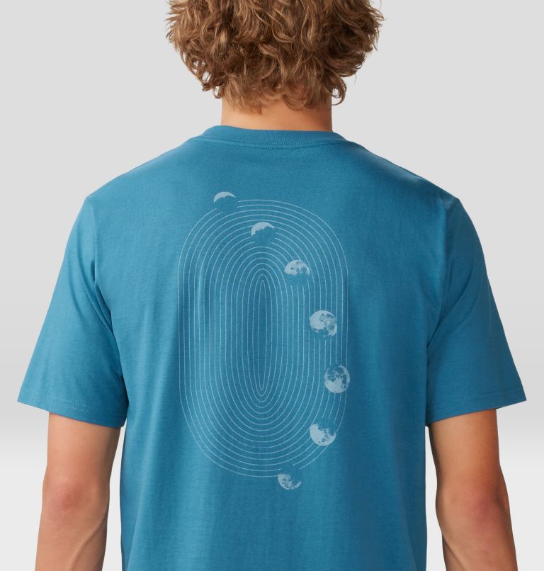 Men's Moon Phases Short Sleeve, Color: Baltic Blue, image 5
