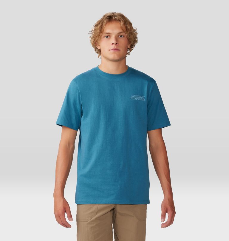 Men's Moon Phases Short Sleeve, Color: Baltic Blue, image 1