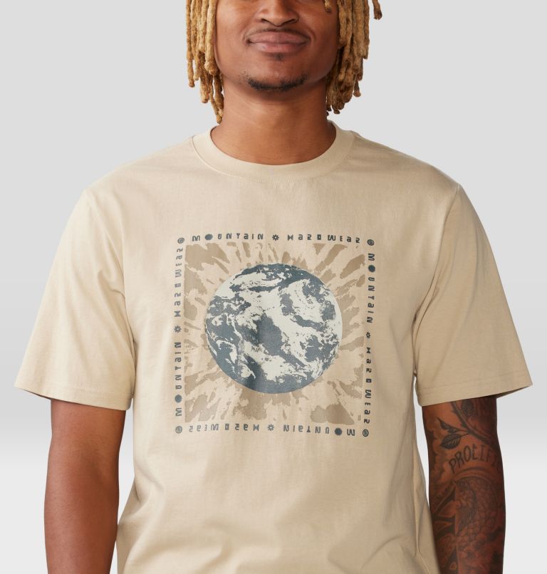 Men's Tie Dye Earth Short Sleeve, Color: Sonoran, image 4