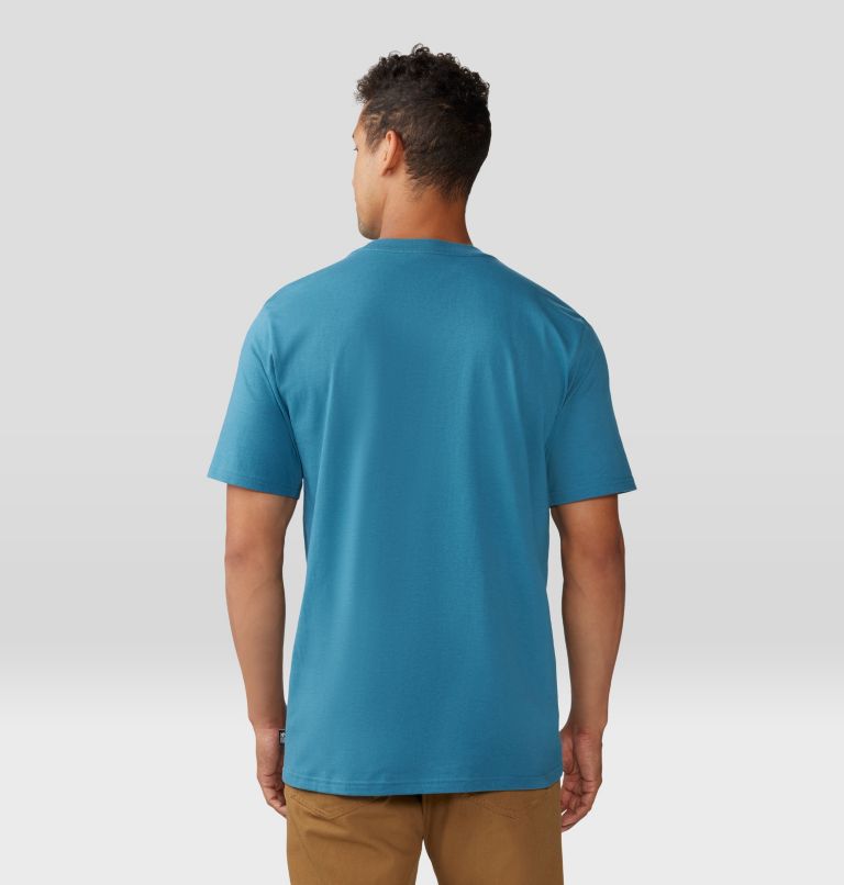 Men's Tie Dye Earth Short Sleeve, Color: Baltic Blue, image 2