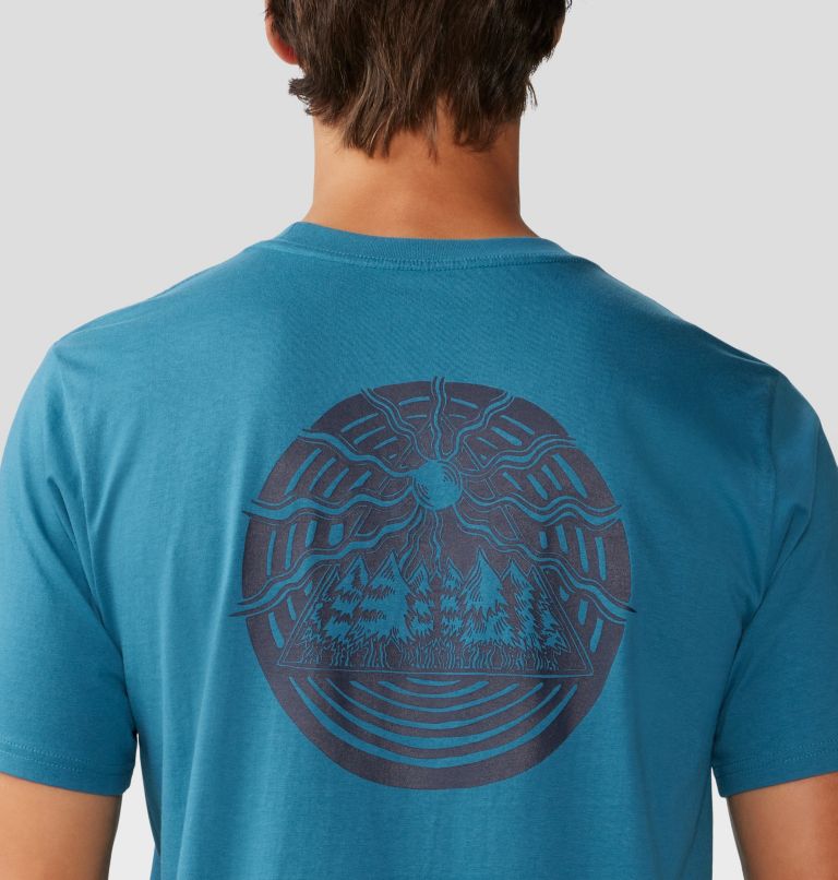 Men's Forest Trip Short Sleeve, Color: Baltic Blue, image 5