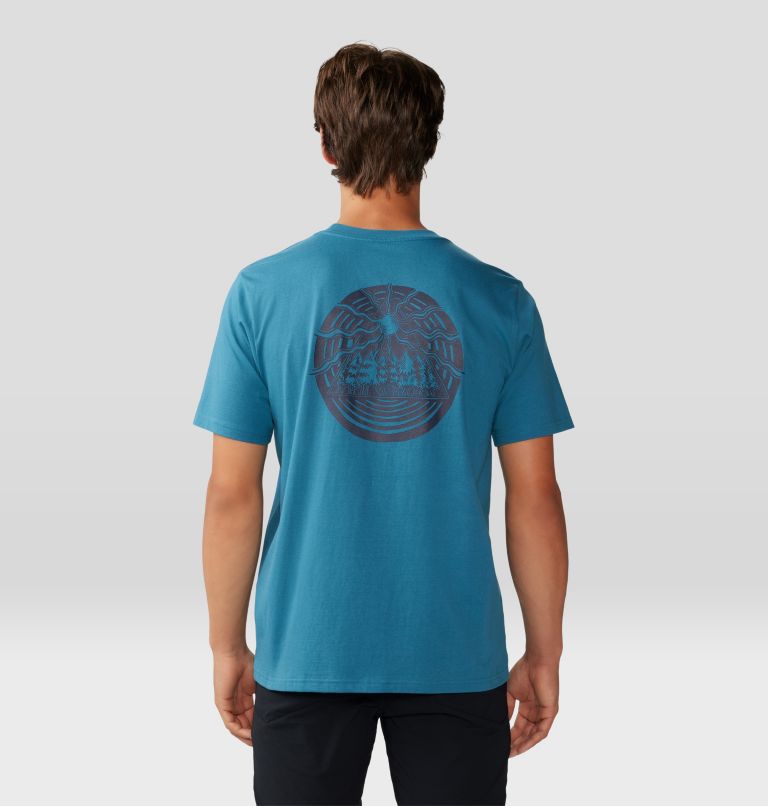 Men's Forest Trip Short Sleeve, Color: Baltic Blue, image 2