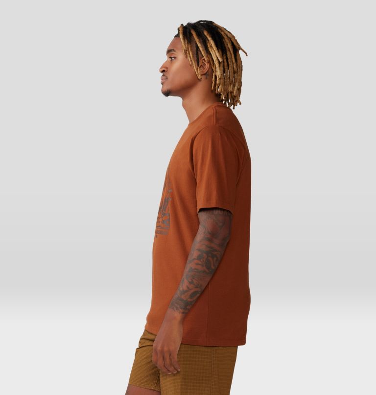 Men's Grizzly Bear Short Sleeve, Color: Iron Oxide, image 3