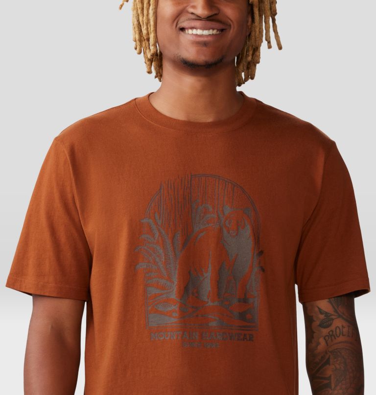Men's Grizzly Bear Short Sleeve, Color: Iron Oxide, image 4