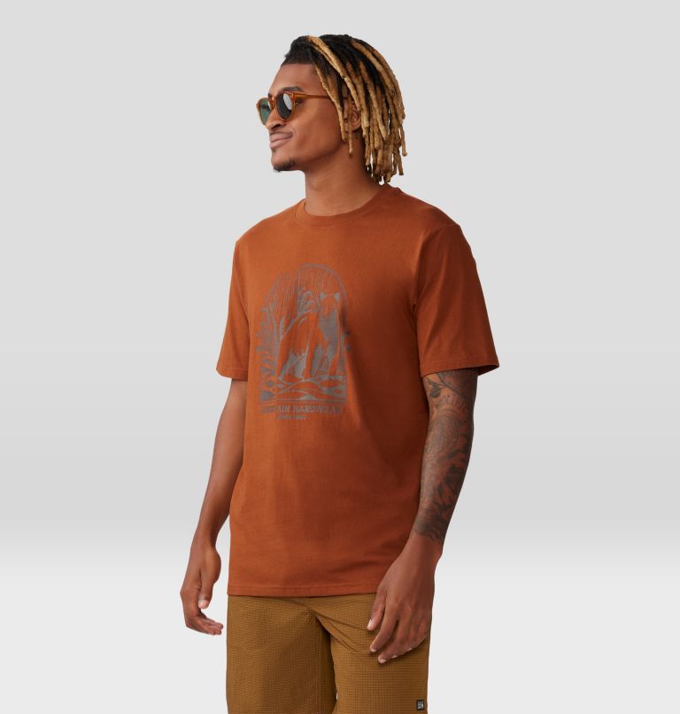 Men's Grizzly Bear Short Sleeve, Color: Iron Oxide, image 5