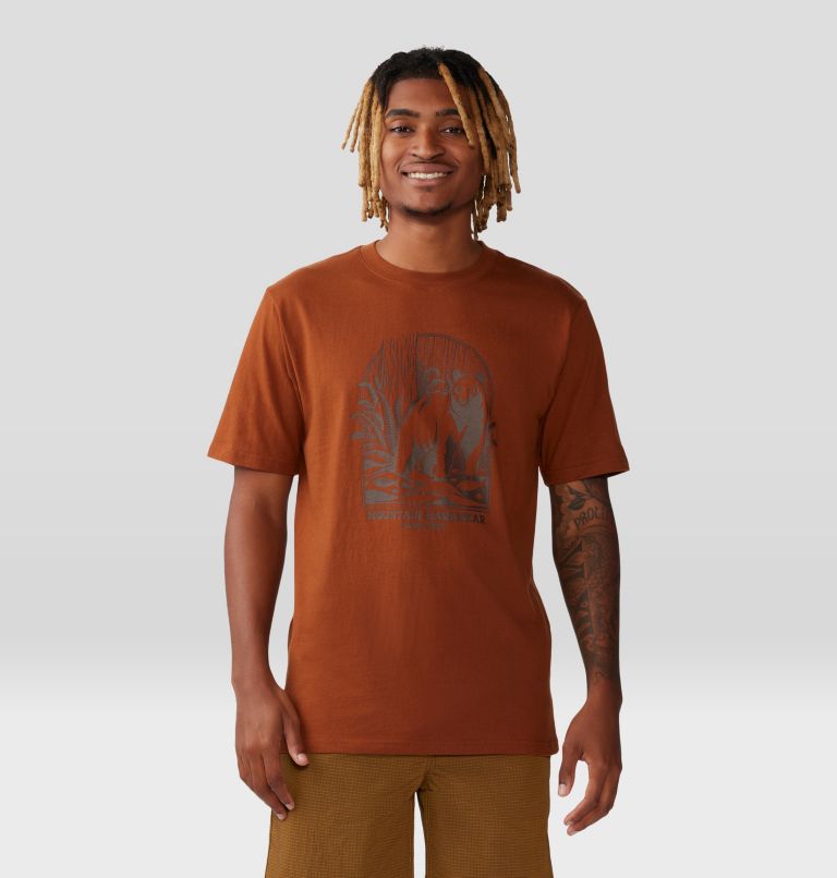 Men's Grizzly Bear Short Sleeve, Color: Iron Oxide, image 1