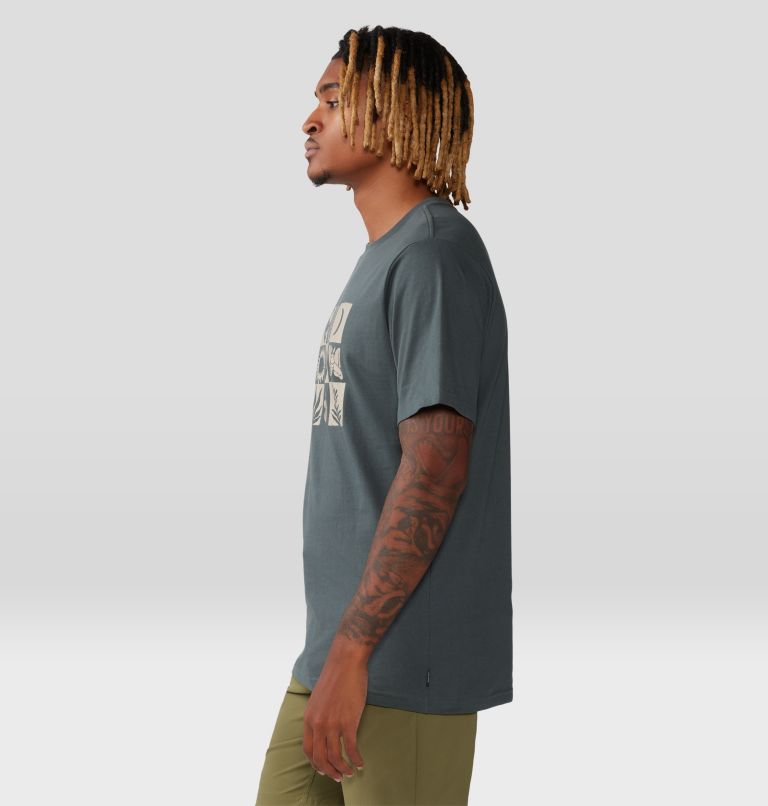 T-shirt à manches courtes Desert Check Homme, Color: Volcanic, image 3