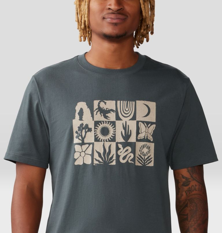 T-shirt à manches courtes Desert Check Homme, Color: Volcanic, image 4