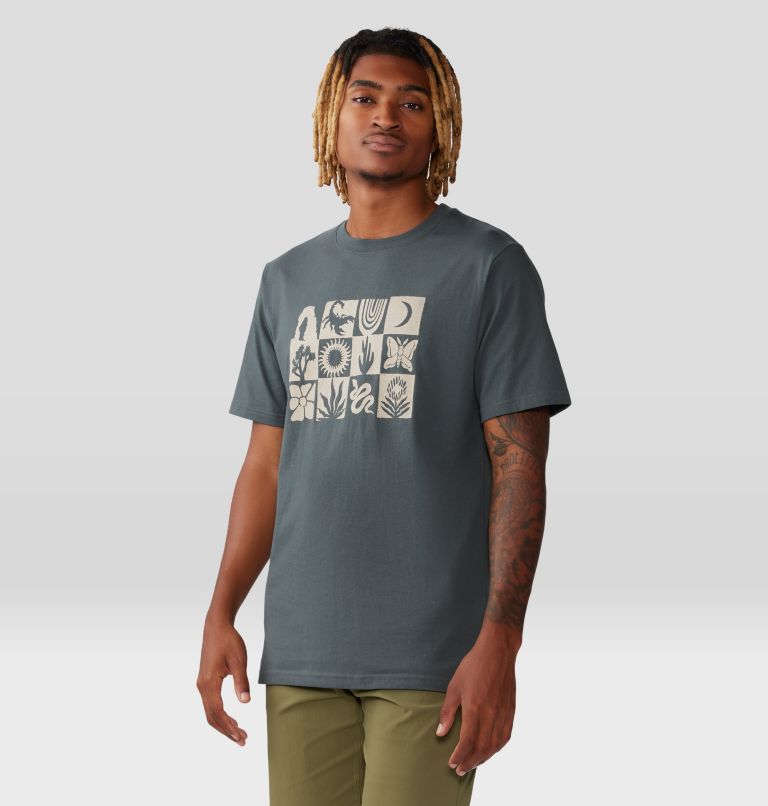 T-shirt à manches courtes Desert Check Homme, Color: Volcanic, image 5