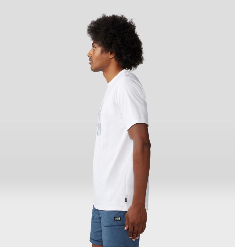 T-shirt à manches courtes Desert Check Homme, Color: White, image 3