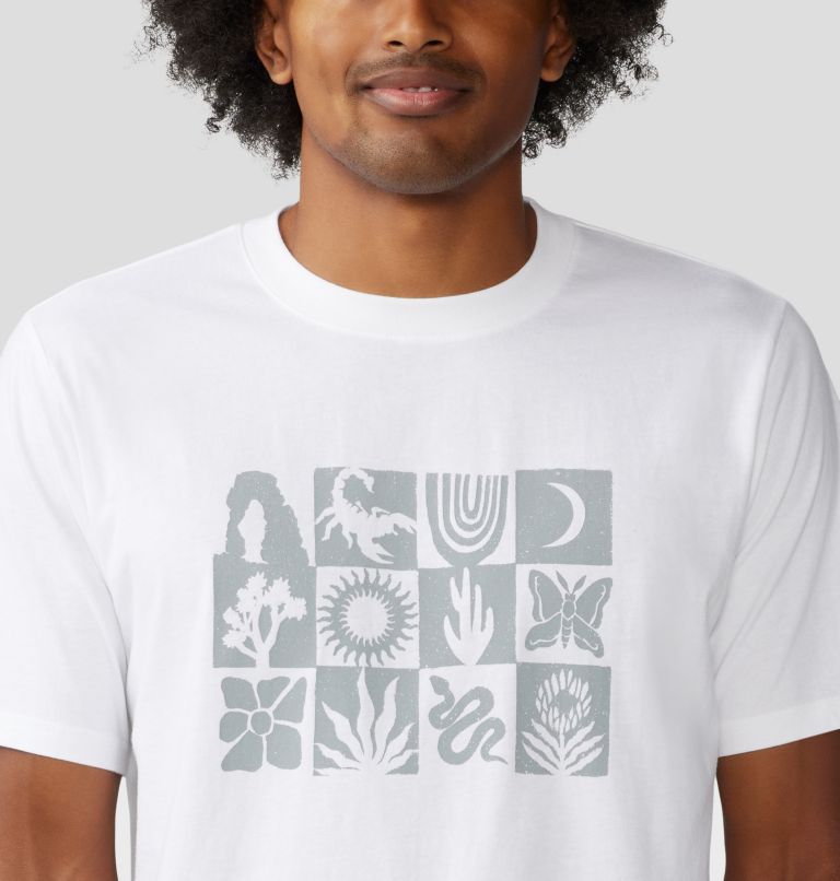 T-shirt à manches courtes Desert Check Homme, Color: White, image 4