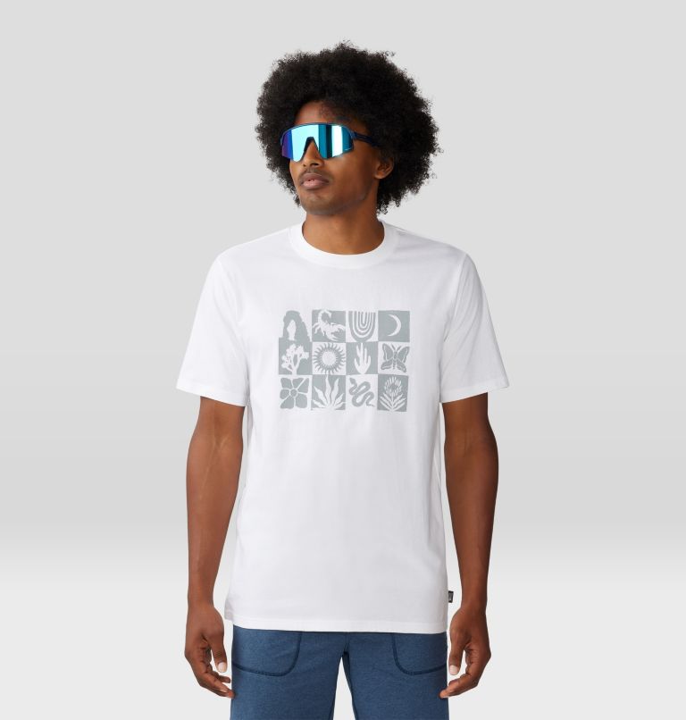 T-shirt à manches courtes Desert Check Homme, Color: White, image 5
