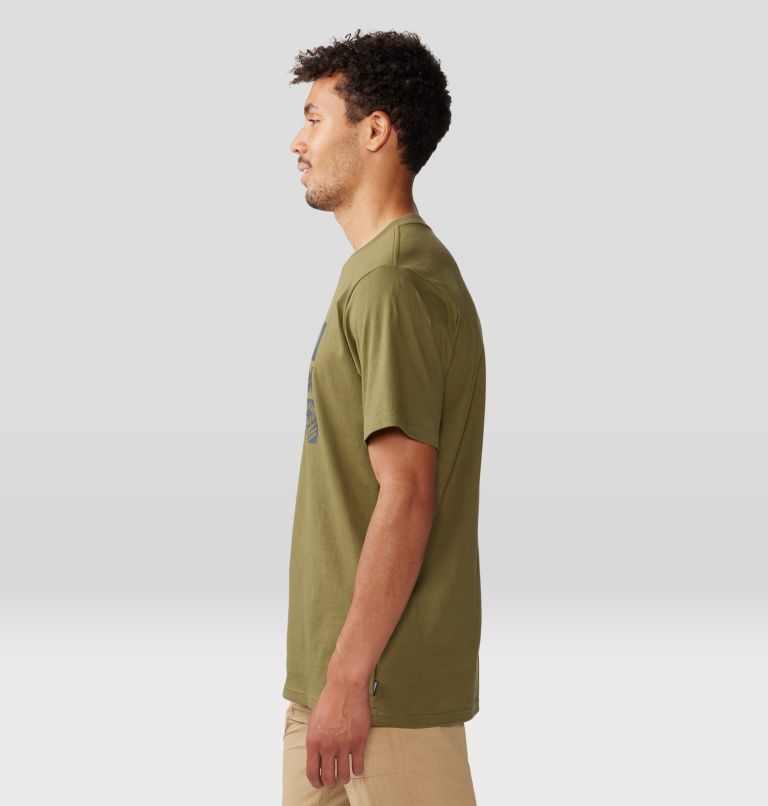 Men's Desert Check Short Sleeve, Color: Combat Green, image 3