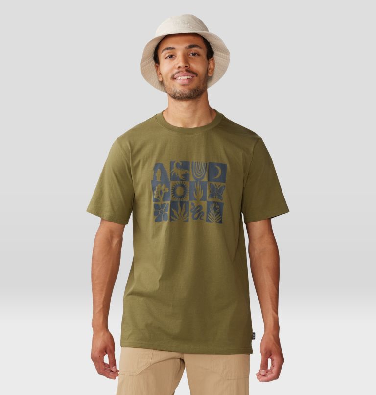 Thumbnail: Men's Desert Check Short Sleeve, Color: Combat Green, image 6