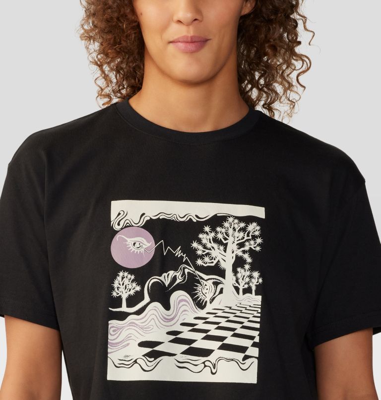 Women's By Marina Inoue Boxy Crop Short Sleeve, Color: Black, image 4