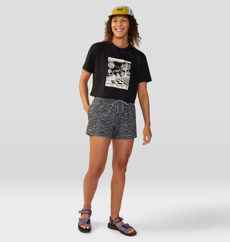 Women's By Marina Inoue Boxy Crop Short Sleeve, Color: Black, image 5